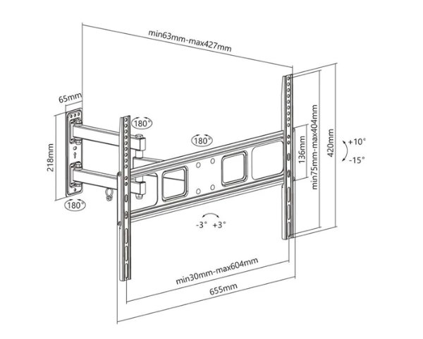 49745 tv mount full motion