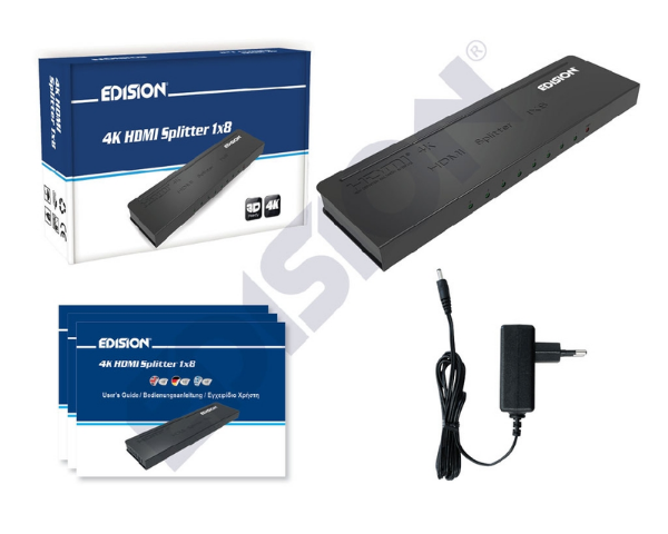 EDISION 4K HDMI Splitter 1x8