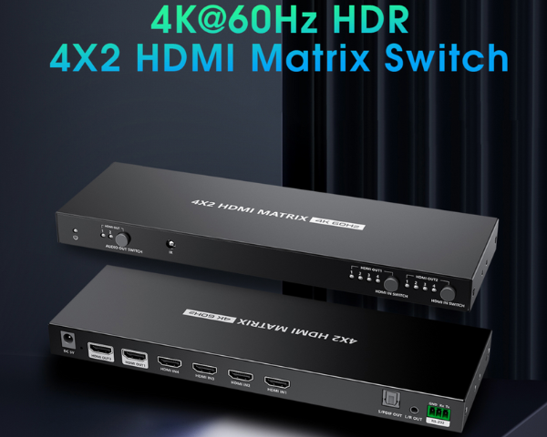 4x2 HDMI Matrix Switch