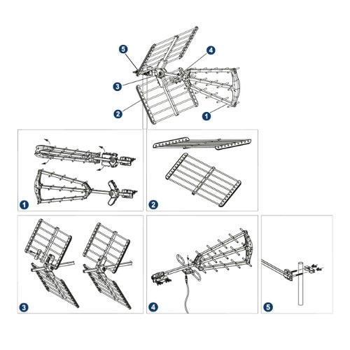 EDISION Κεραία Τηλεόρασης TALOS 13dB - UHF ANTENNA