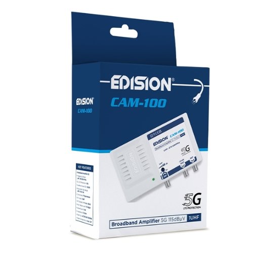EDISION CAM-100 Κεντρικός Ενισχυτής Κεραίας 1UHF 115dBμV