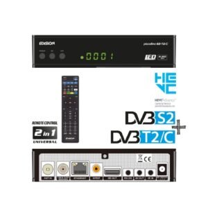 EDISION PICCOLLINO S2+T2/C Combo Δέκτης DVB-S2 & DVB-T2