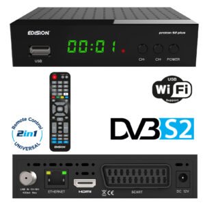 EDISION PROTON S2 Plus Δορυφορικός Δέκτης DVB-S2