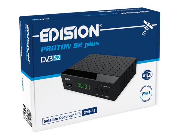 EDISION PROTON S2 Plus Δορυφορικός Δέκτης DVB-S2